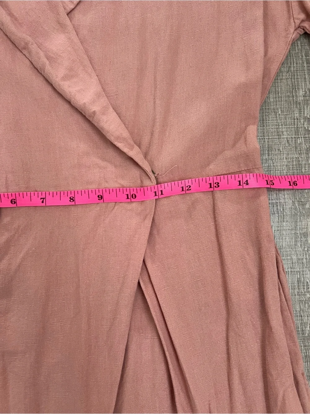 Zara Linen Blend Pink Jumpsuit Size Medium
